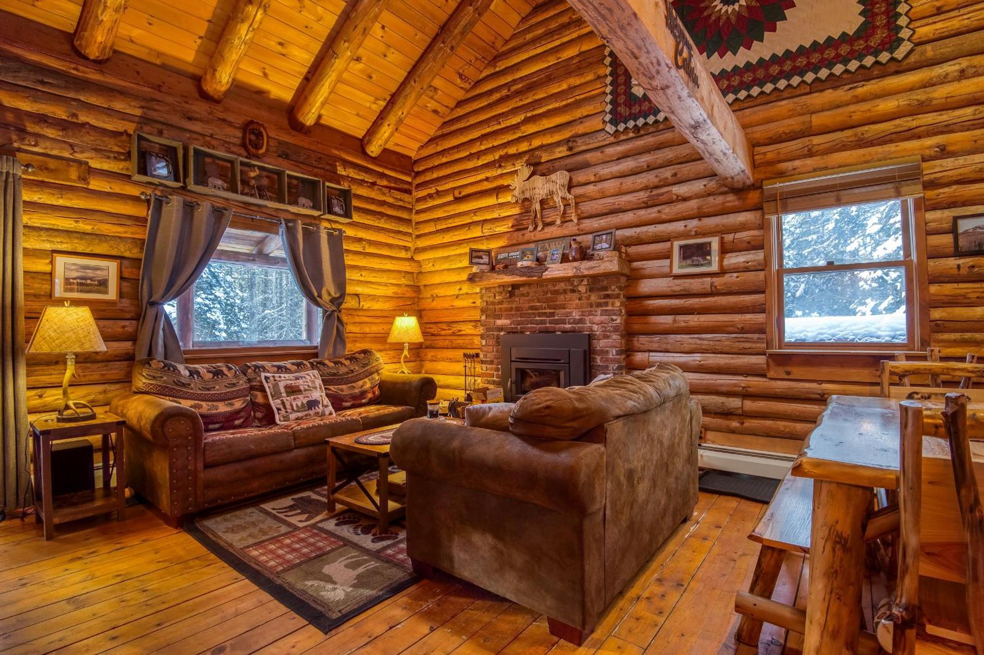 Family-Focused & Pet-Friendly Log Cabin With 4Br 2Ba Sleeps 10 Bethlehem Bagian luar foto