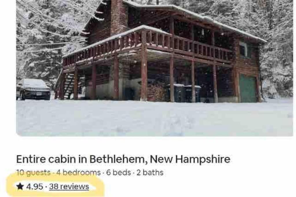 Family-Focused & Pet-Friendly Log Cabin With 4Br 2Ba Sleeps 10 Bethlehem Bagian luar foto